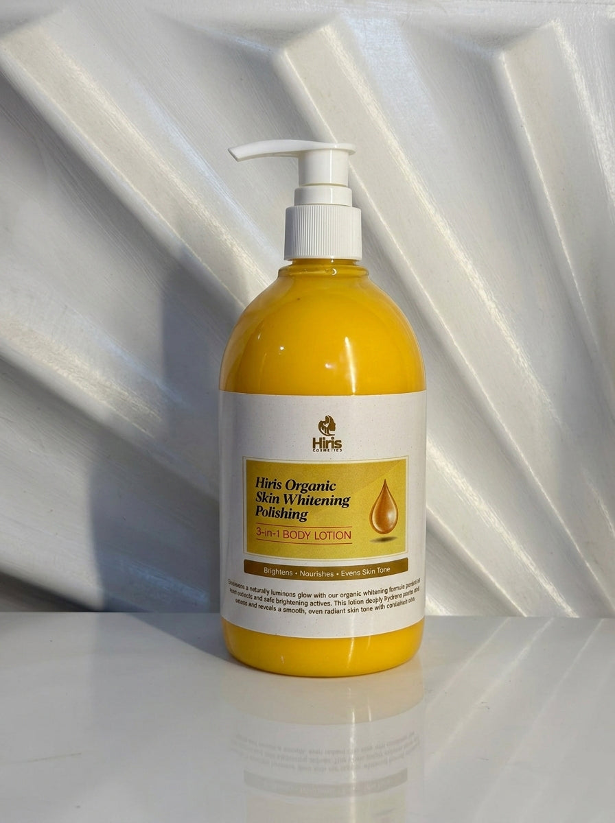 Hiris Organic Skin Whitening Polishing 3-in-1 Body Lotion (500ml)