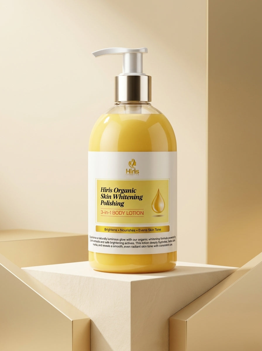 Hiris Organic Skin Whitening Polishing 3-in-1 Body Lotion (500ml)